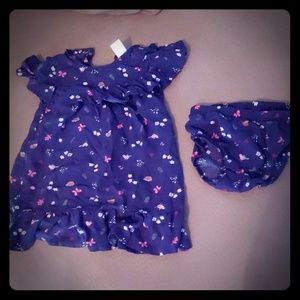 Girls navy dress